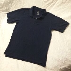 Wonder Nation Boy's Navy Blue XXL/2XG Pique Polo Short Sleeve Shirt
